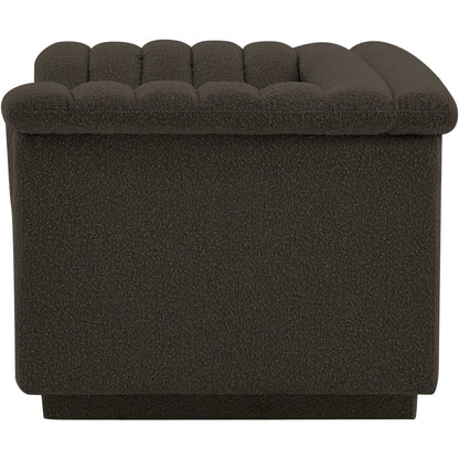 Cascade Brown Boucle Fabric Chair