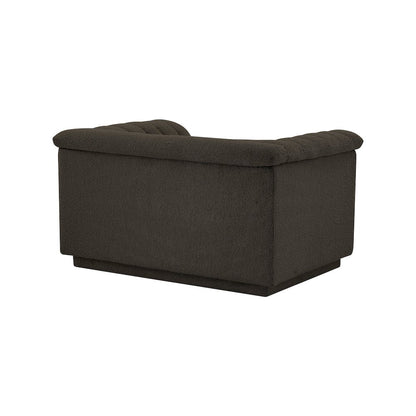 Cascade Brown Boucle Fabric Chair