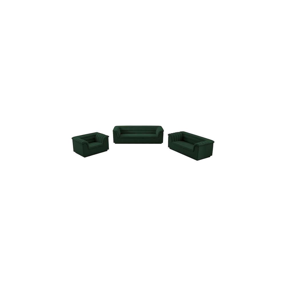 Cascade Green Boucle Fabric Chair