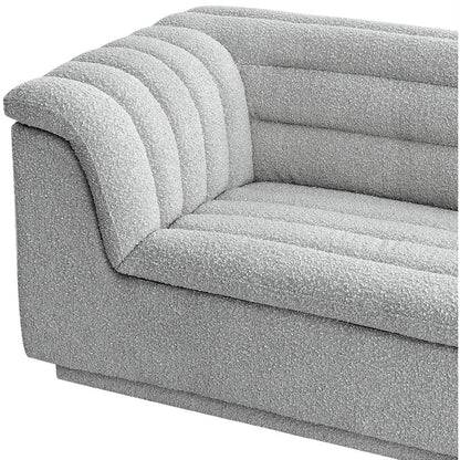 Cascade Grey Boucle Fabric Chair