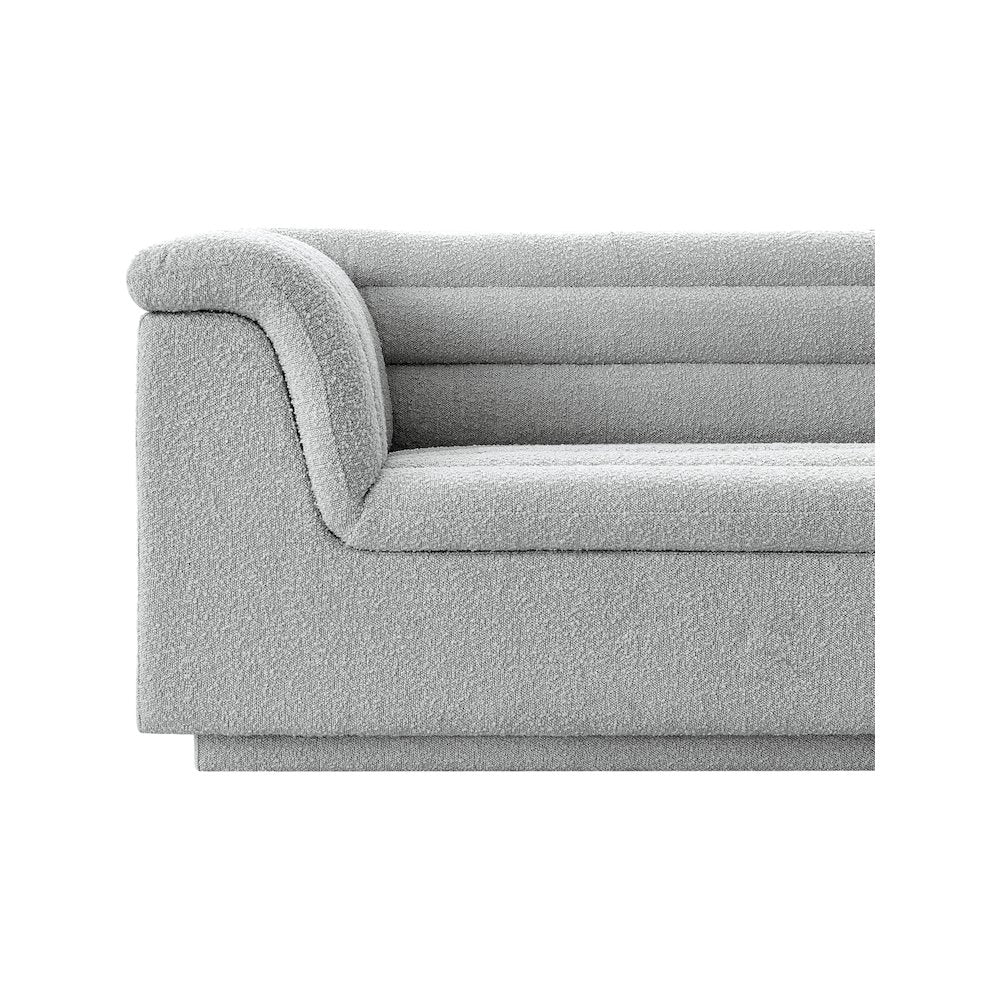Cascade Grey Boucle Fabric Chair