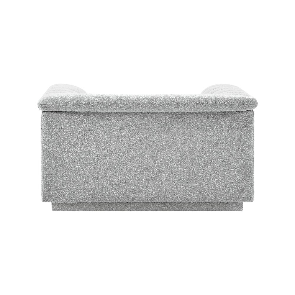 Cascade Grey Boucle Fabric Chair