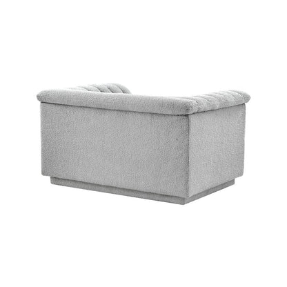 Cascade Grey Boucle Fabric Chair