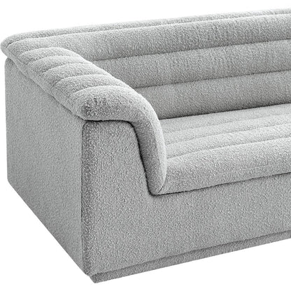Cascade Grey Boucle Fabric Chair