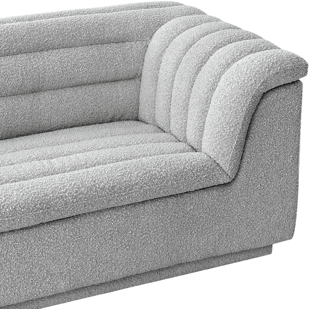 Cascade Grey Boucle Fabric Chair
