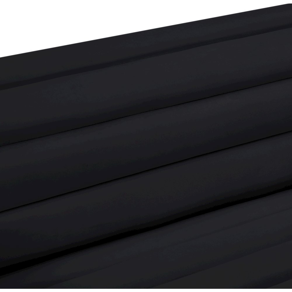 Cascade Black Velvet Fabric Loveseat