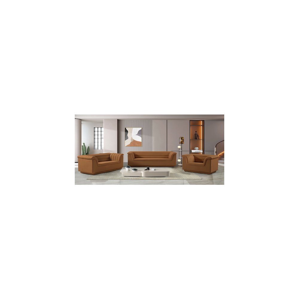 Cascade Saddle Velvet Fabric Chair