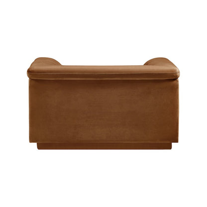 Cascade Saddle Velvet Fabric Chair
