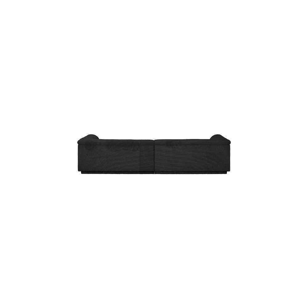 Cascade Black Boucle Fabric Modular Sofa