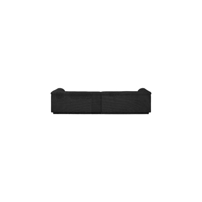 Cascade Black Boucle Fabric Modular Sofa