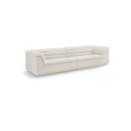 Cascade Cream Boucle Fabric Modular Sofa
