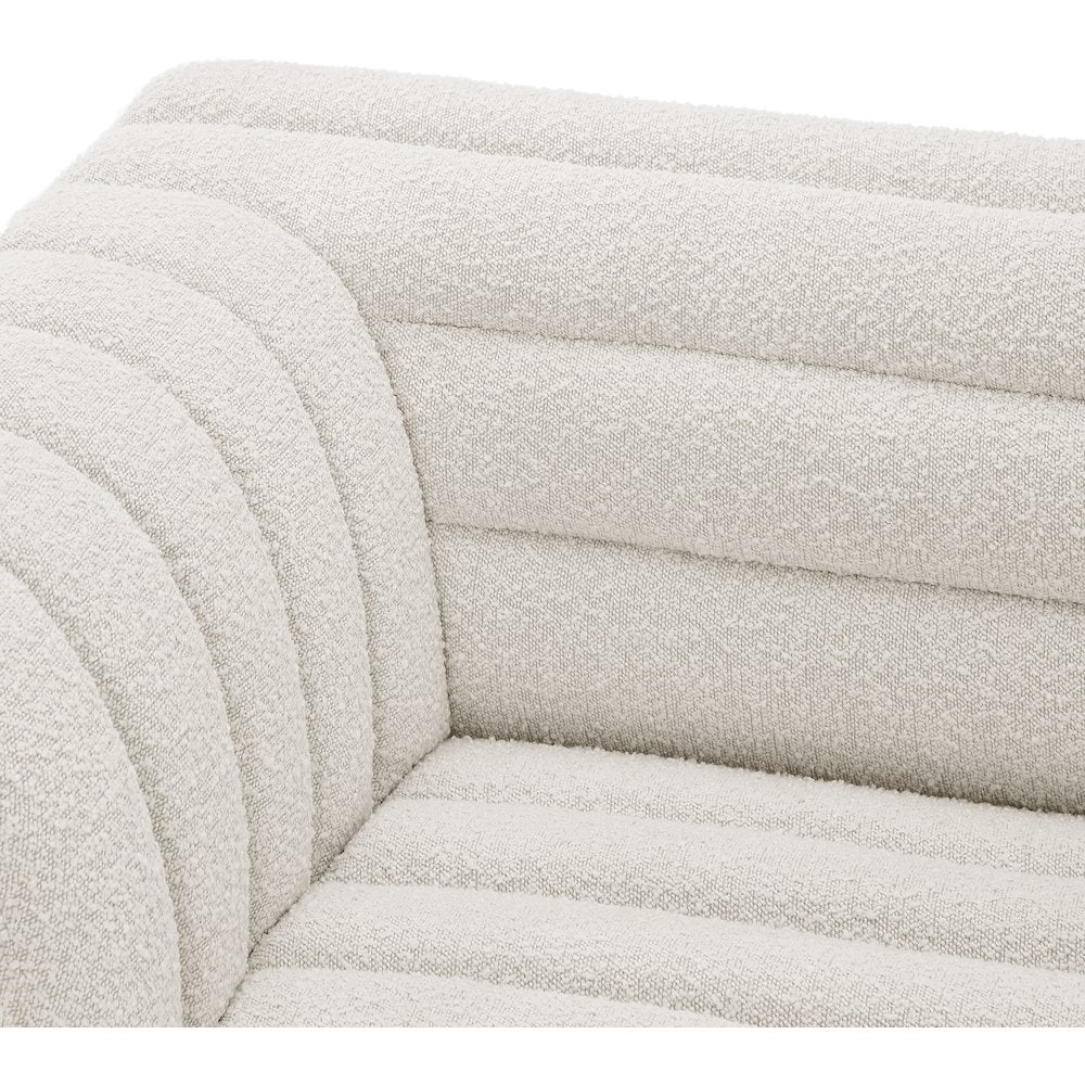 Cascade Cream Boucle Fabric Modular Sofa
