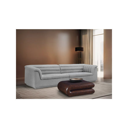 Cascade Grey Boucle Fabric Modular Sofa