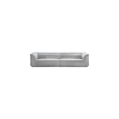 Cascade Grey Boucle Fabric Modular Sofa