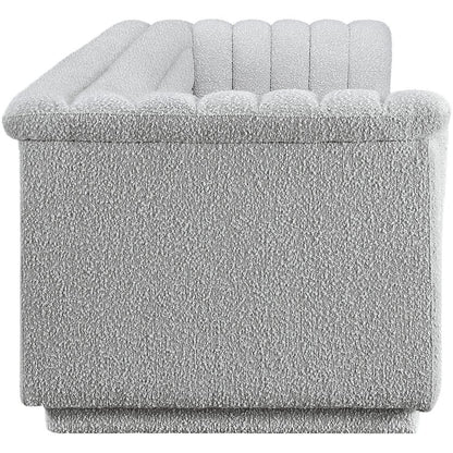 Cascade Grey Boucle Fabric Modular Sofa