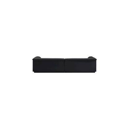 Cascade Black Velvet Fabric Modular Sofa