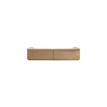 Cascade Camel Velvet Fabric Modular Sofa