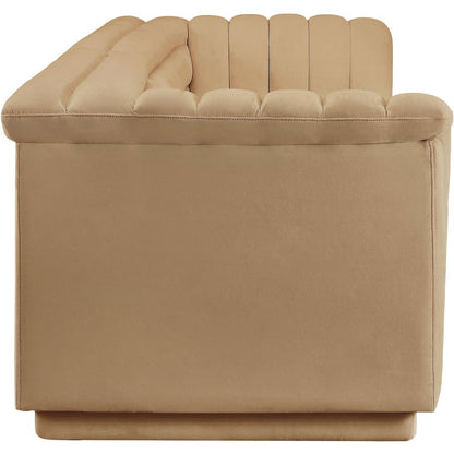 Cascade Camel Velvet Fabric Modular Sofa