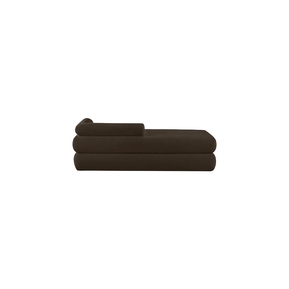 Kennedy Brown Chenille Fabric Bench