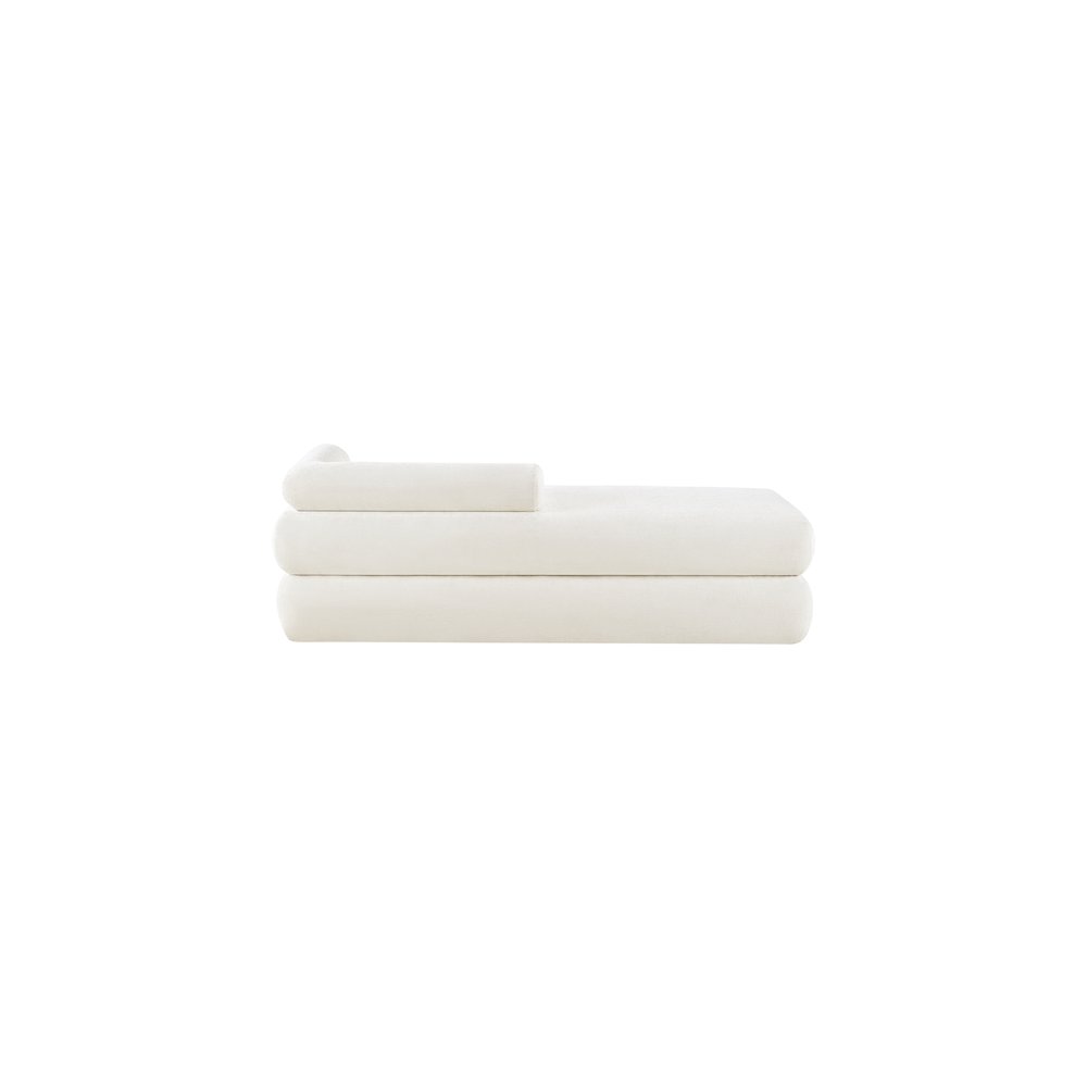 Kennedy Cream Chenille Fabric Bench