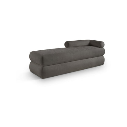 Kennedy Grey Chenille Fabric Bench