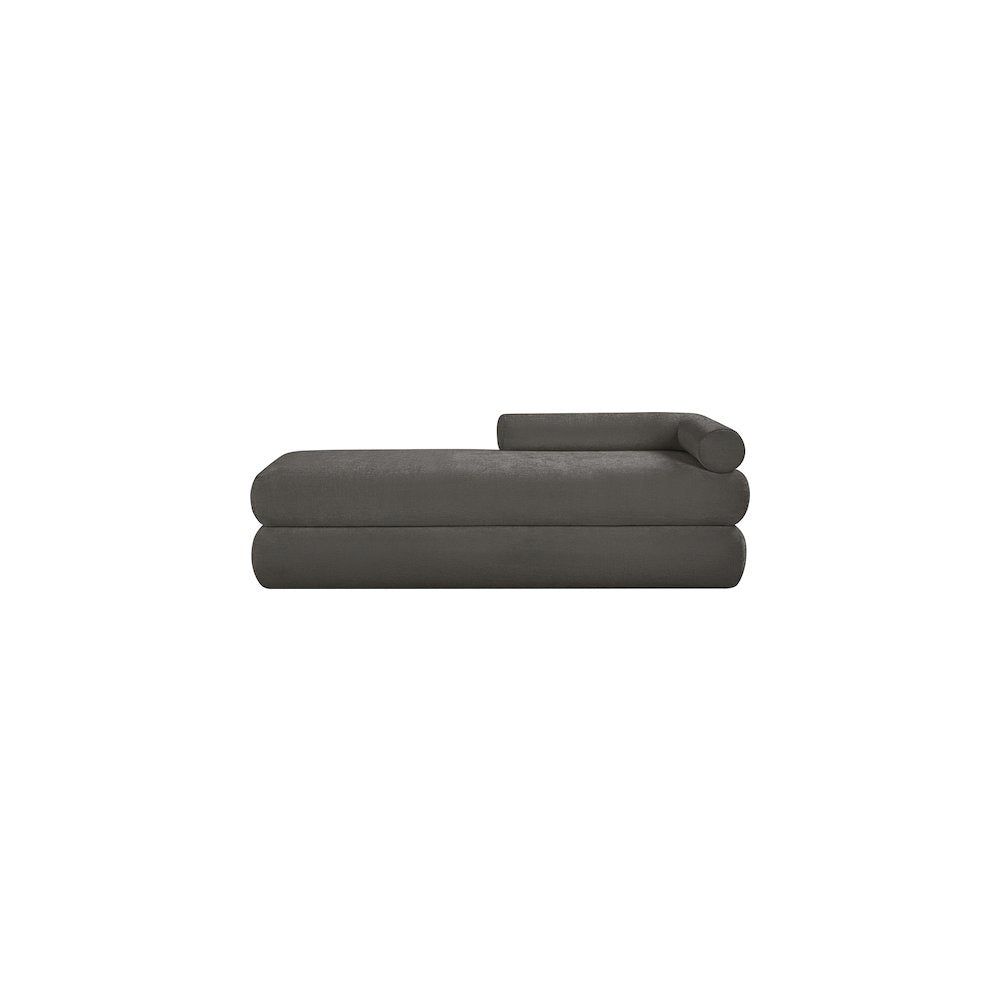 Kennedy Grey Chenille Fabric Bench