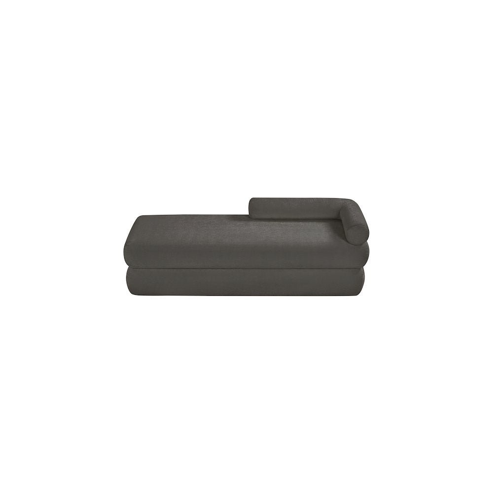 Kennedy Grey Chenille Fabric Bench