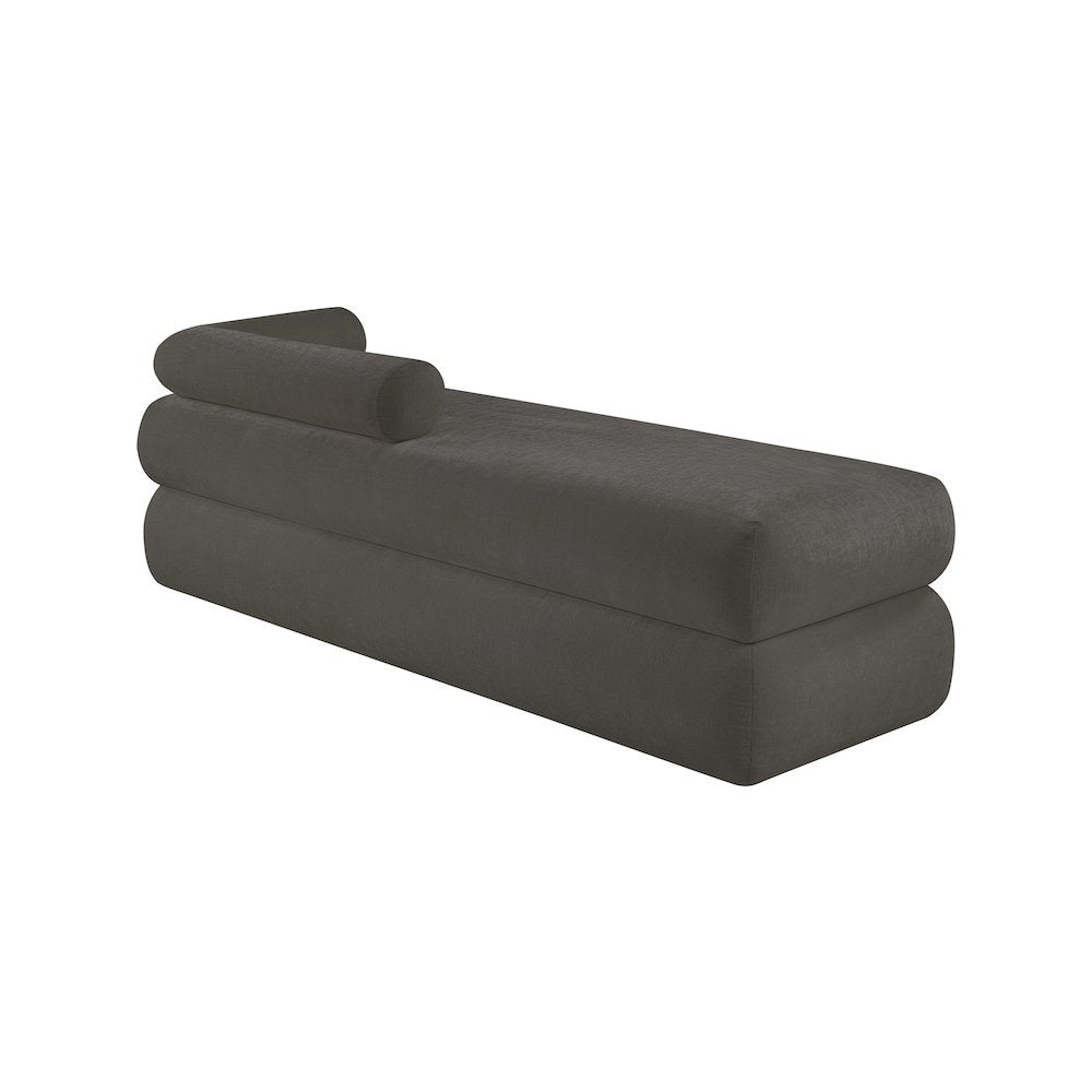 Kennedy Grey Chenille Fabric Bench