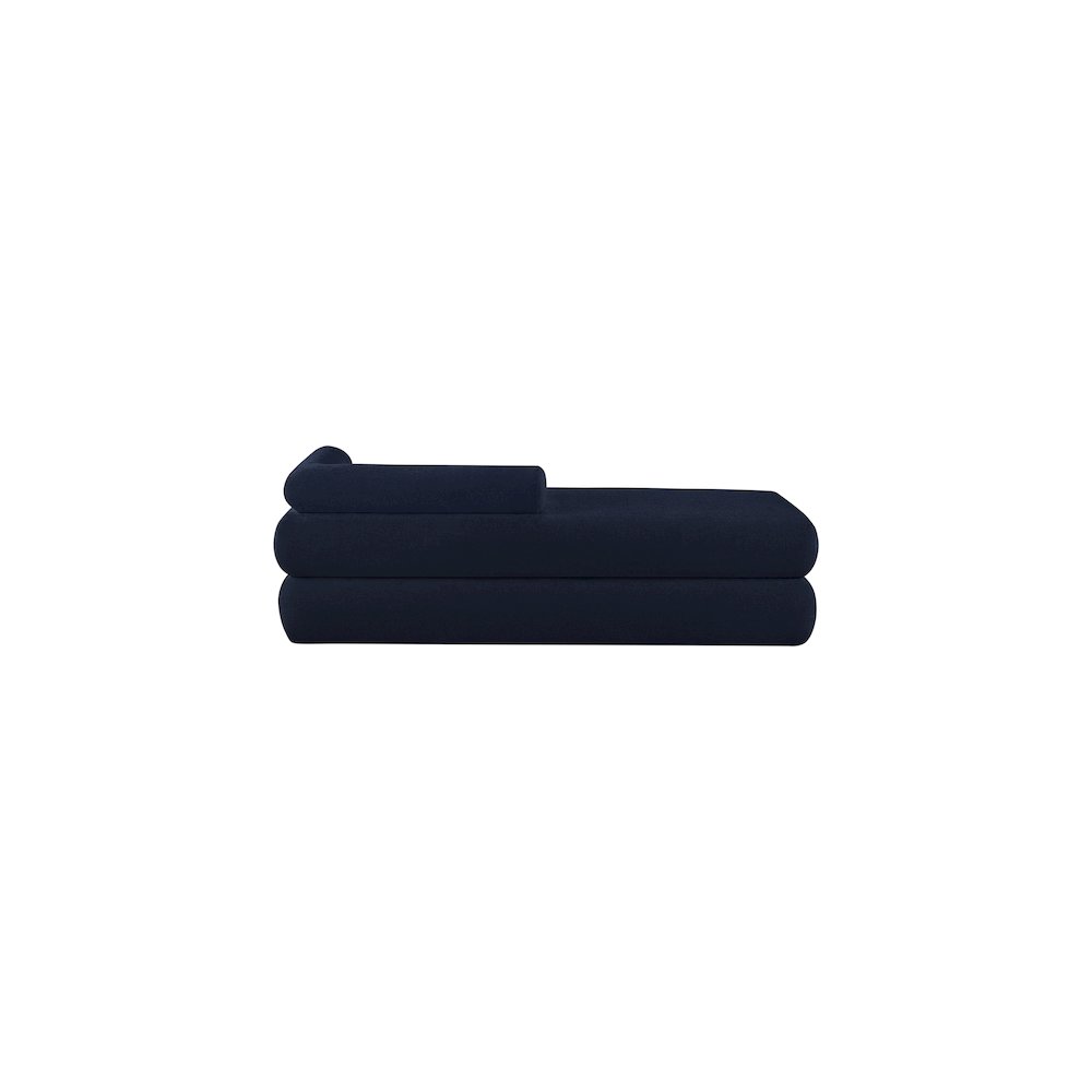 Kennedy Navy Chenille Fabric Bench