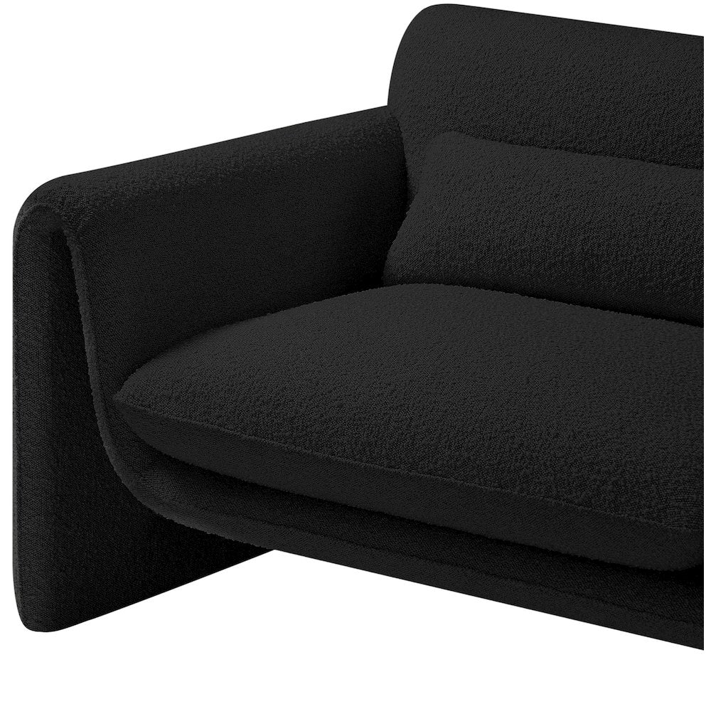 Stylus Black Boucle Fabric Chair