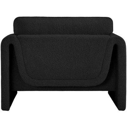 Stylus Black Boucle Fabric Chair
