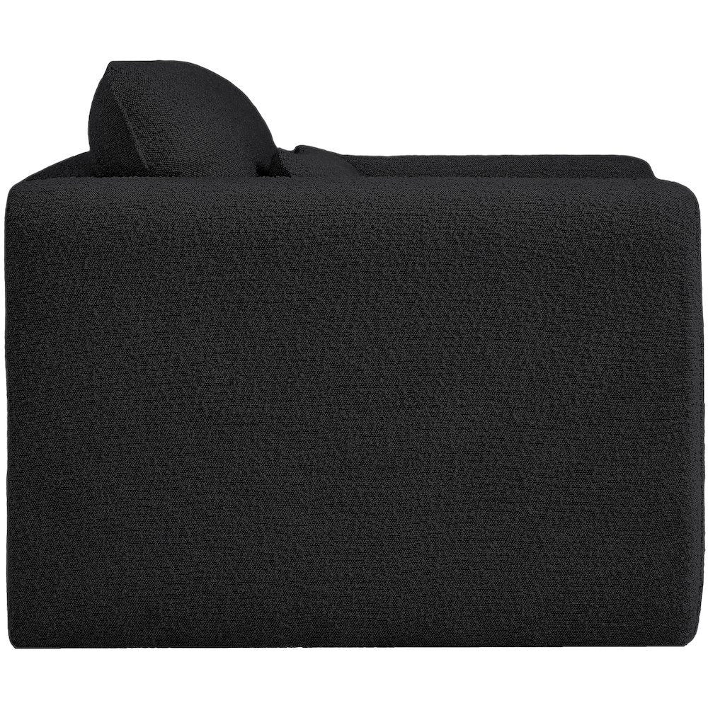 Stylus Black Boucle Fabric Chair