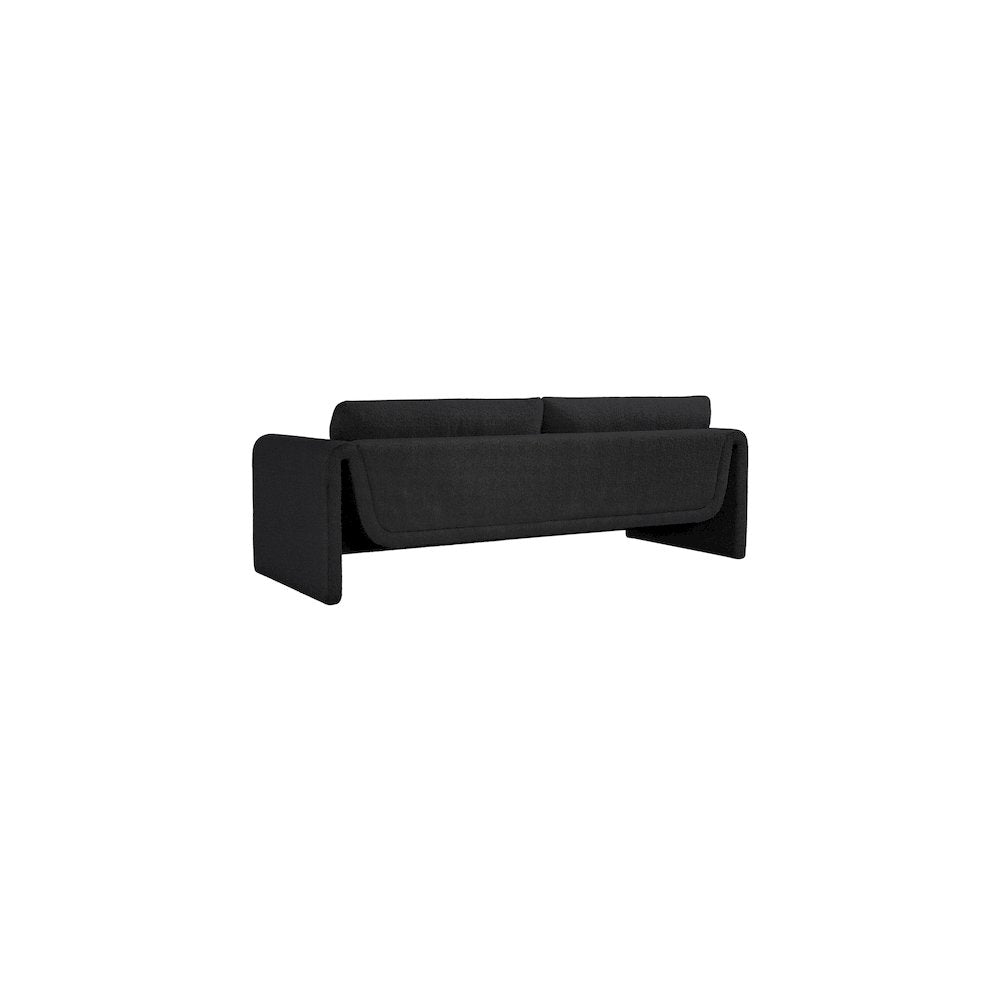 Stylus Black Boucle Fabric Sofa