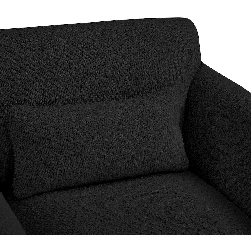 Stylus Black Boucle Fabric Sofa