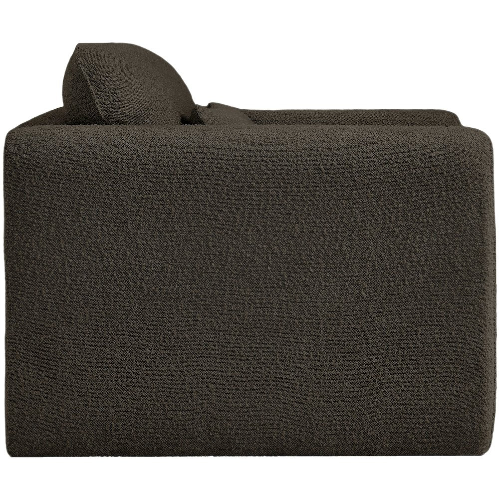 Stylus Brown Boucle Fabric Chair