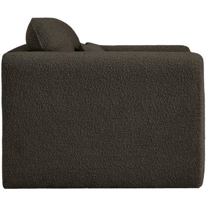 Stylus Brown Boucle Fabric Chair