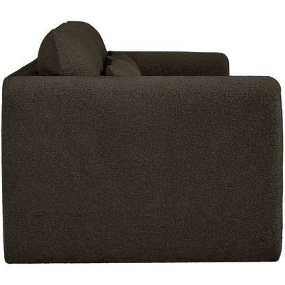 Stylus Brown Boucle Fabric Sofa