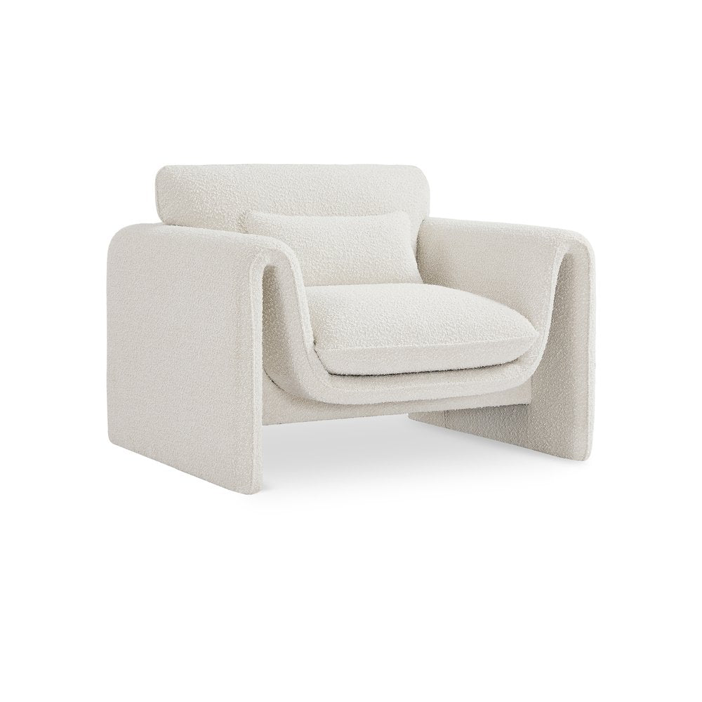 Stylus Cream Boucle Fabric Chair