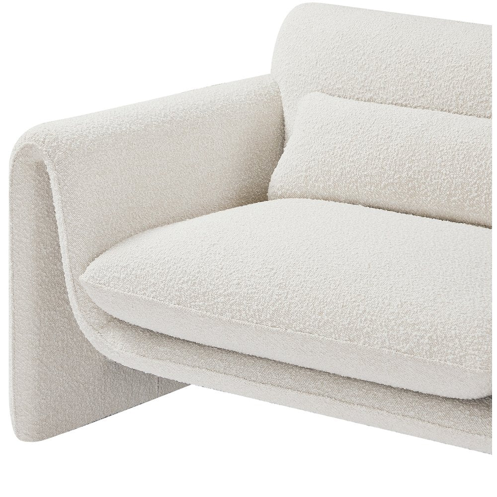 Stylus Cream Boucle Fabric Chair