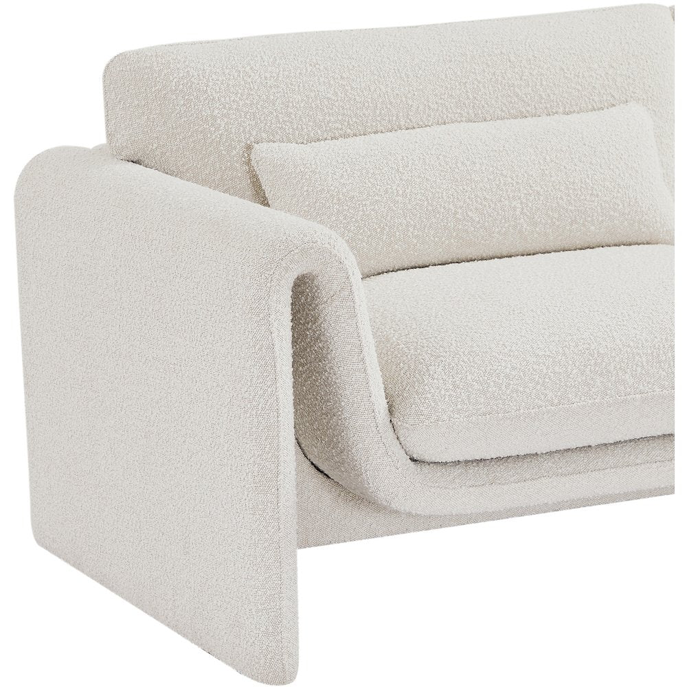 Stylus Cream Boucle Fabric Chair