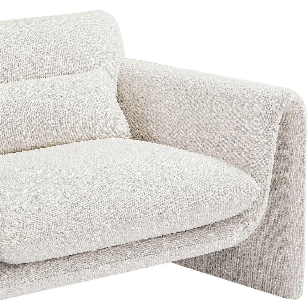 Stylus Cream Boucle Fabric Chair