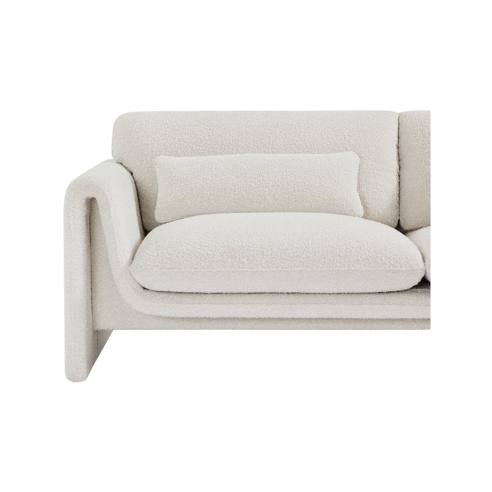 Stylus Cream Boucle Fabric Sofa