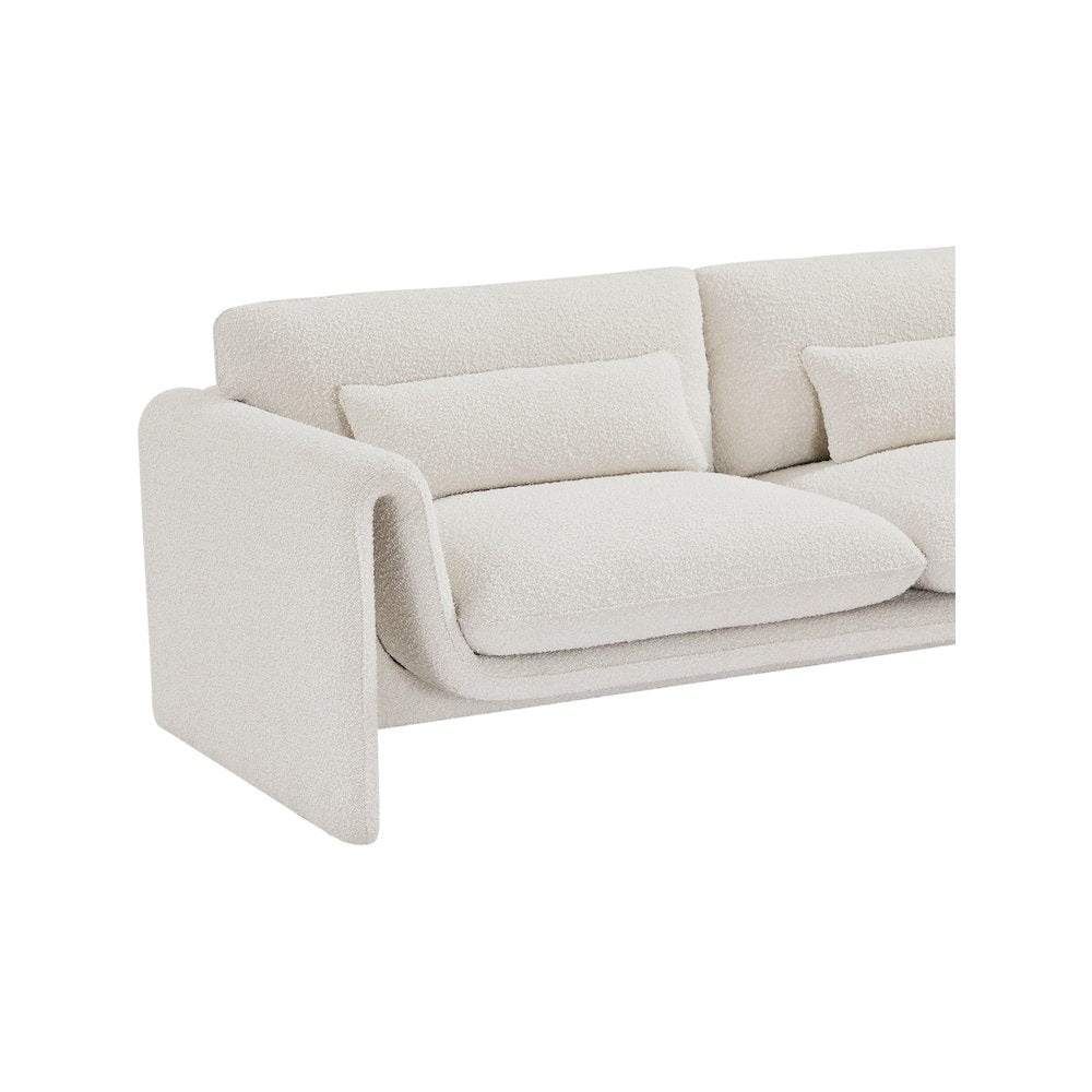 Stylus Cream Boucle Fabric Sofa