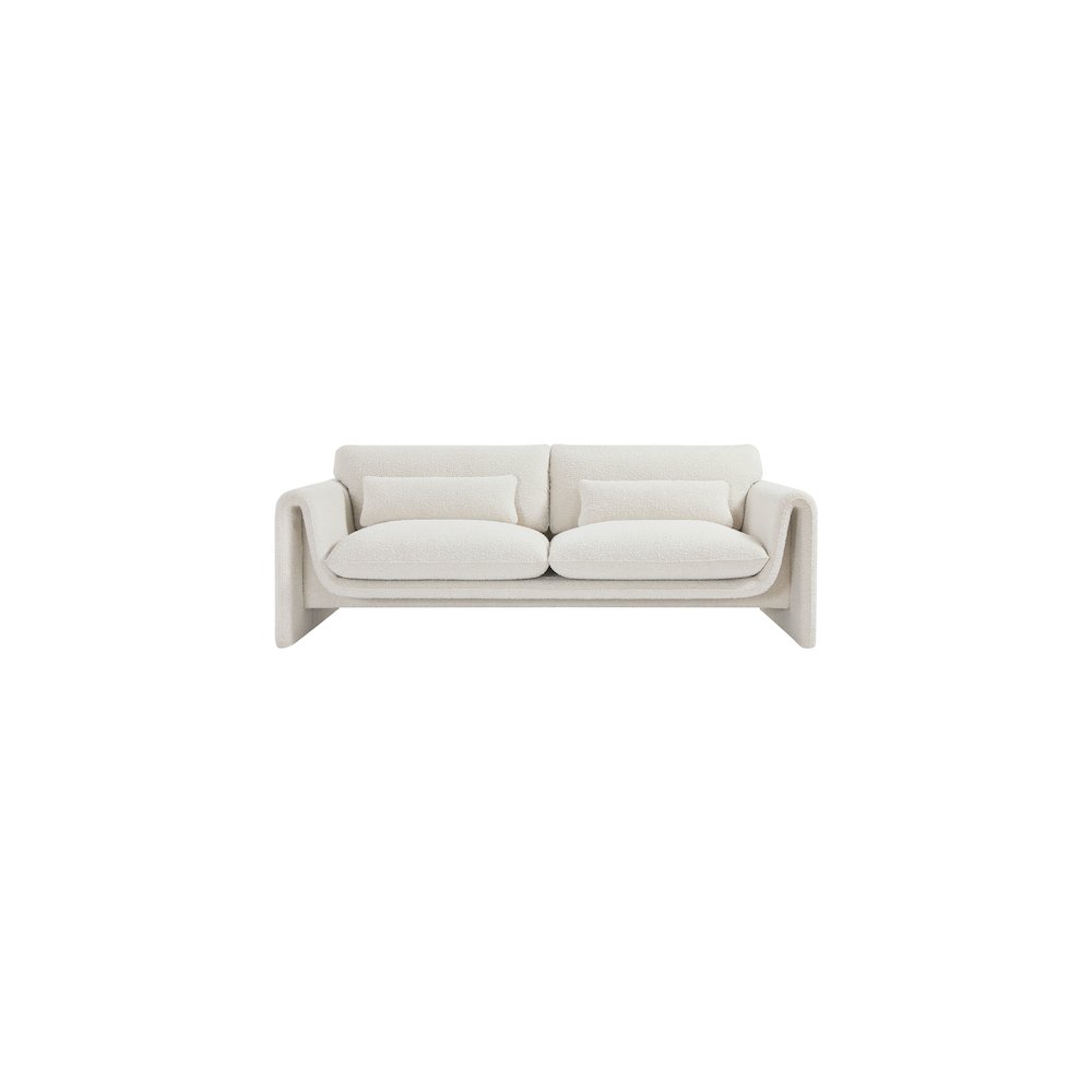 Stylus Cream Boucle Fabric Sofa