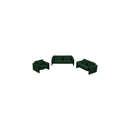 Stylus Green Boucle Fabric Chair