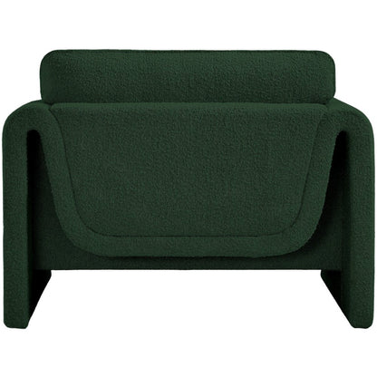 Stylus Green Boucle Fabric Chair