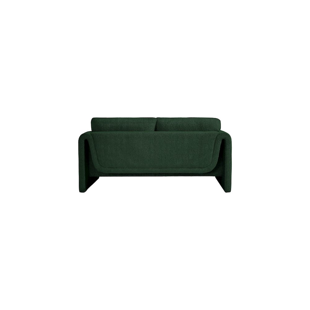 Stylus Green Boucle Fabric Loveseat