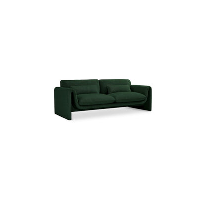 Stylus Green Boucle Fabric Sofa