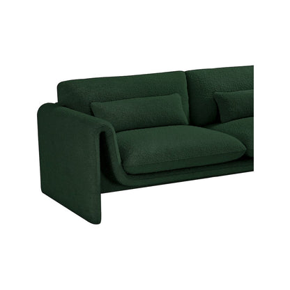 Stylus Green Boucle Fabric Sofa