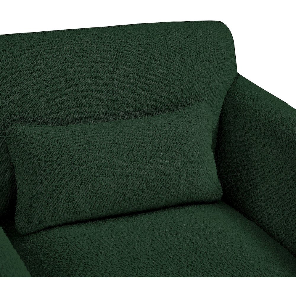Stylus Green Boucle Fabric Sofa